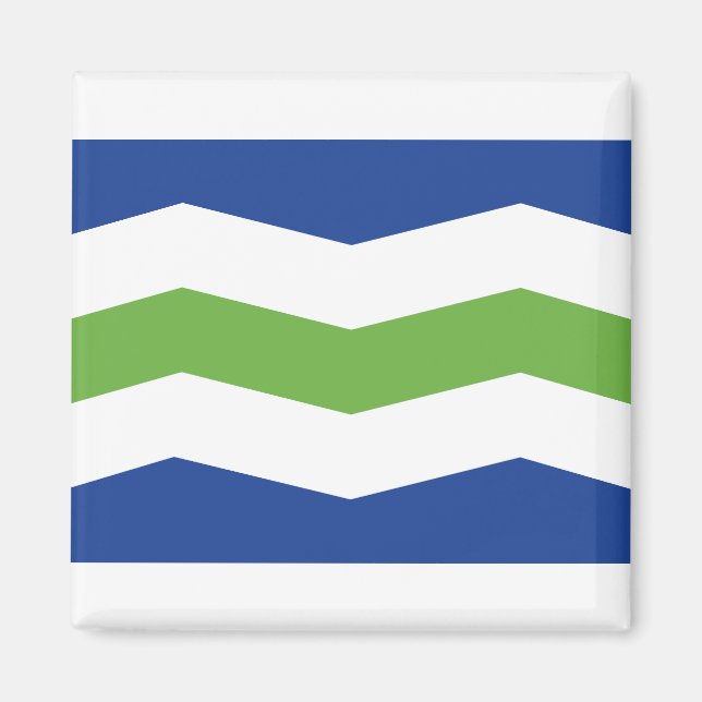 Flagge von Burlington, Vermont Magnet (Vorne)