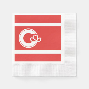 Flagge von Calgary, Alberta Napkins Serviette