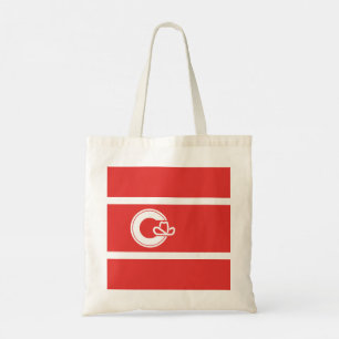 Flagge von Calgary, Alberta Tote Tag Tragetasche