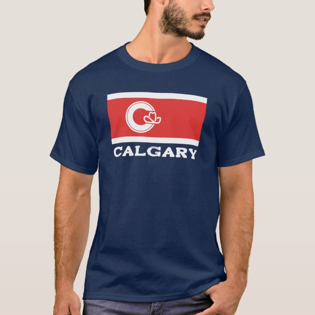 Flagge von Calgary, KANADA T-Shirt (Vorderseite)