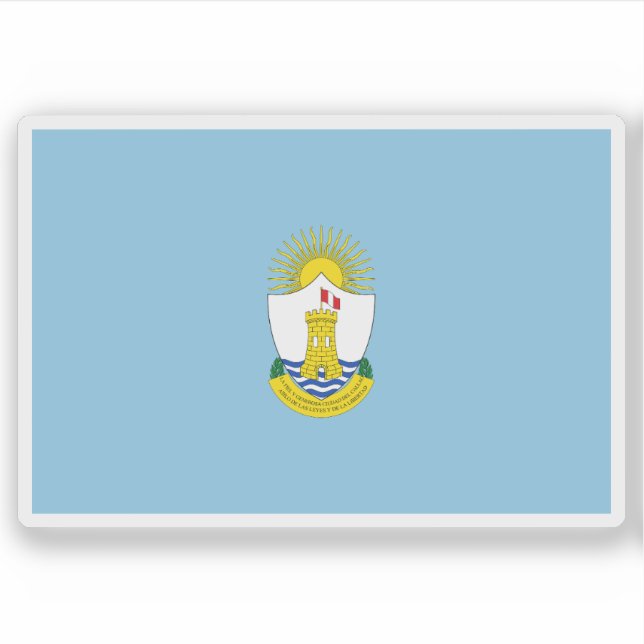 Flagge von Callao, Peru Aufkleber (Vorderseite)