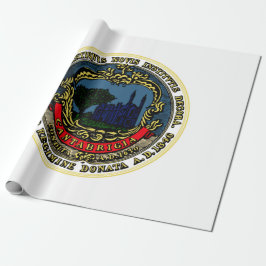 Flagge von Cambridge (Massachusetts) Geschenkpapier