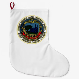 Flagge von Cambridge (Massachusetts) Großer Weihnachtsstrumpf