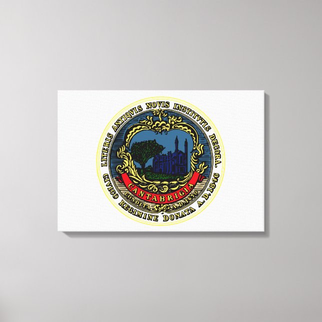 Flagge von Cambridge (Massachusetts) Leinwanddruck (Vorderseite)