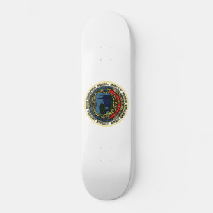 Flagge von Cambridge (Massachusetts) Skateboard