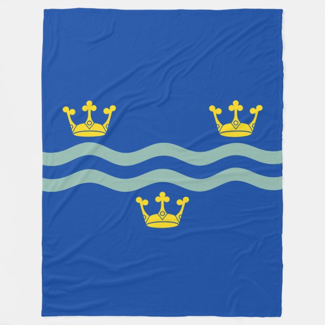 Flagge von Cambridgeshire Fleece Blanket (Vorderseite)