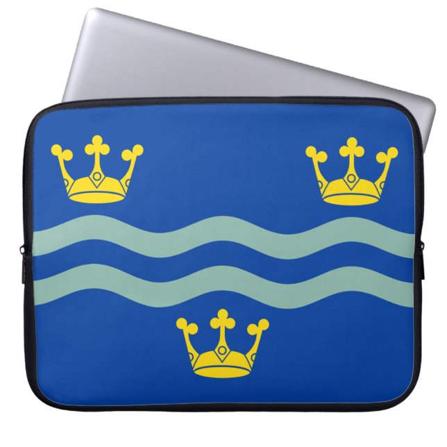 Flagge von Cambridgeshire (Landkreis des Vereinigt Laptopschutzhülle (Vorderseite)
