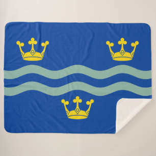 Flagge von Cambridgeshire (Landkreis von England,  Sherpadecke