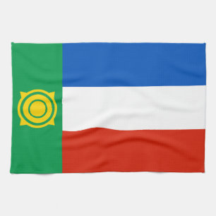 Flagge von Chakassien Geschirrtuch
