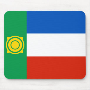 Flagge von Chakassien Mousepad