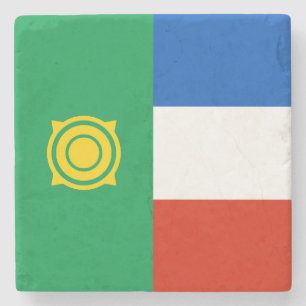 Flagge von Chakassien Steinuntersetzer