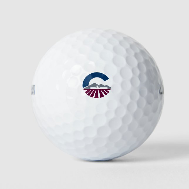 Flagge von Chandler, Arizona Golfball (Vorderseite)