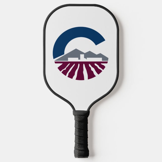 Flagge von Chandler, Arizona Pickleball Schläger (Vorderseite)