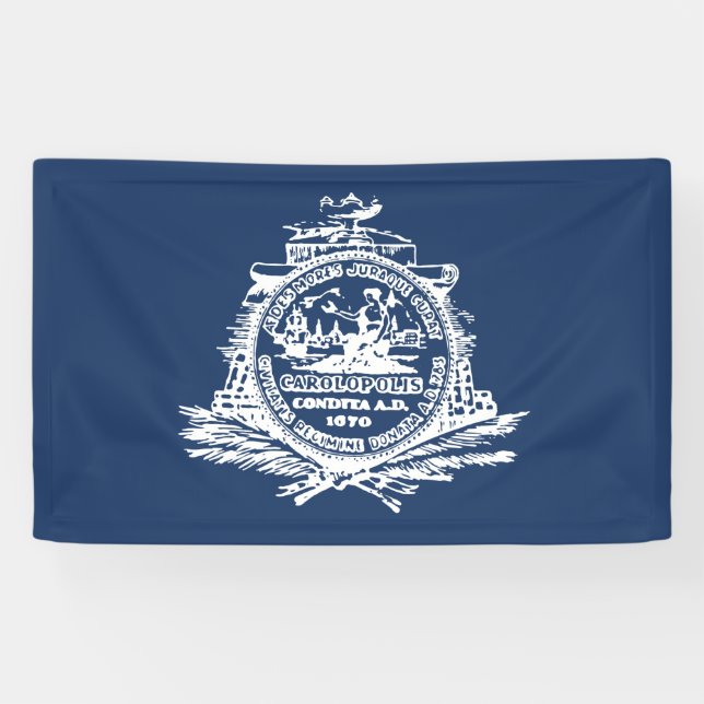Flagge von Charleston (South Carolina) Banner (Horizontal)