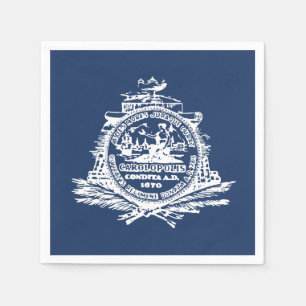 Flagge von Charleston, South Carolina Napkins Serviette