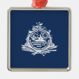 Flagge von Charleston (South Carolina) Ornament Aus Metall