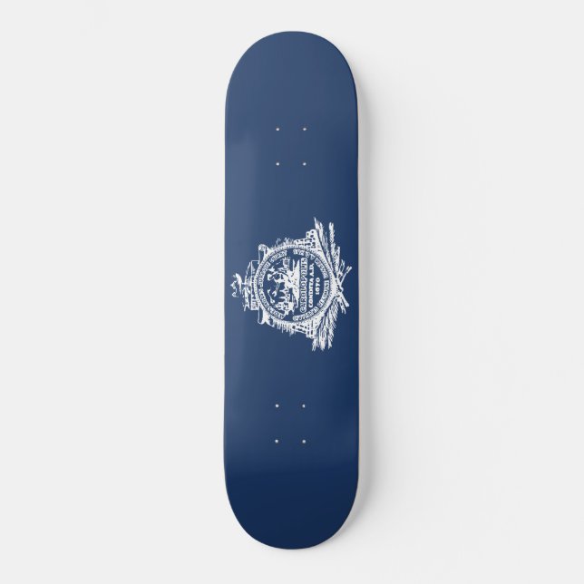 Flagge von Charleston (South Carolina) Skateboard (Vorderseite)