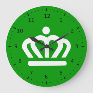 Flagge von Charlotte, North Carolina Große Wanduhr