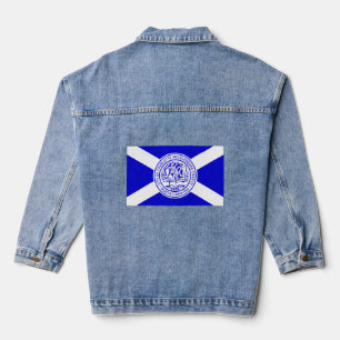 Flagge von Charlotte, North Carolina Jeansjacke