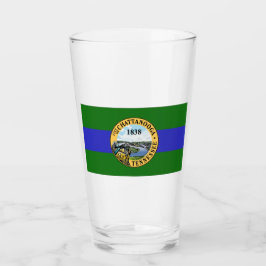 Flagge von Chattanooga (Tennessee) Glas