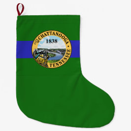 Flagge von Chattanooga (Tennessee) Großer Weihnachtsstrumpf