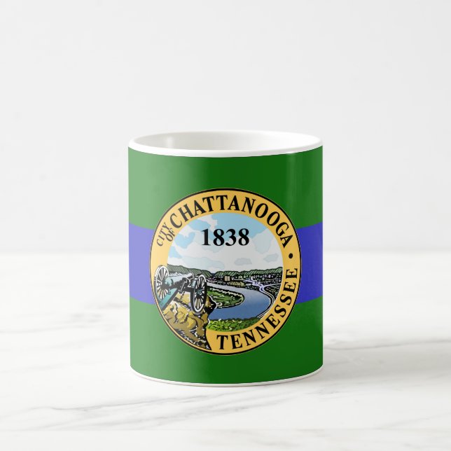 Flagge von Chattanooga (Tennessee) Kaffeetasse (Mittel)