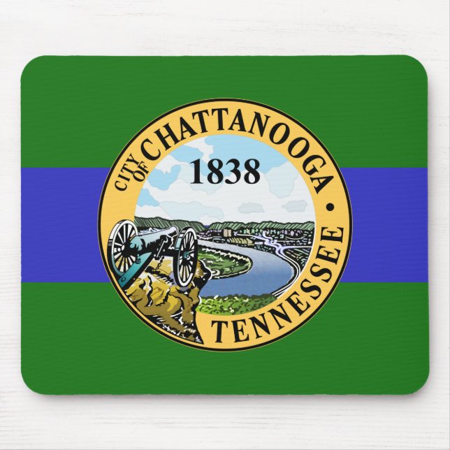 Flagge von Chattanooga (Tennessee) Mousepad (Vorne)