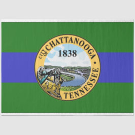 Flagge von Chattanooga (Tennessee) Seidenpapier