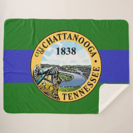 Flagge von Chattanooga (Tennessee) Sherpadecke