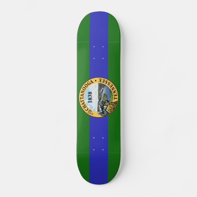 Flagge von Chattanooga, Tennessee-Skateboard Skateboard (Vorderseite)