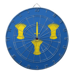 Flagge von Cheshire (Landkreis des Vereinigten Kön Dartscheibe