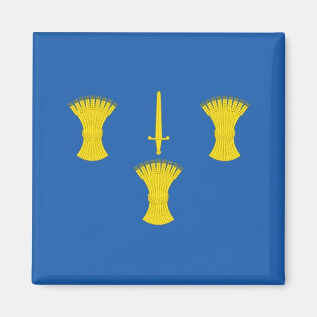 Flagge von Cheshire (Landkreis des Vereinigten Kön Magnet (Vorne)