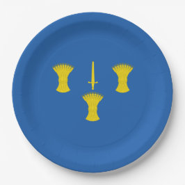 Flagge von Cheshire (Landkreis des Vereinigten Kön Pappteller