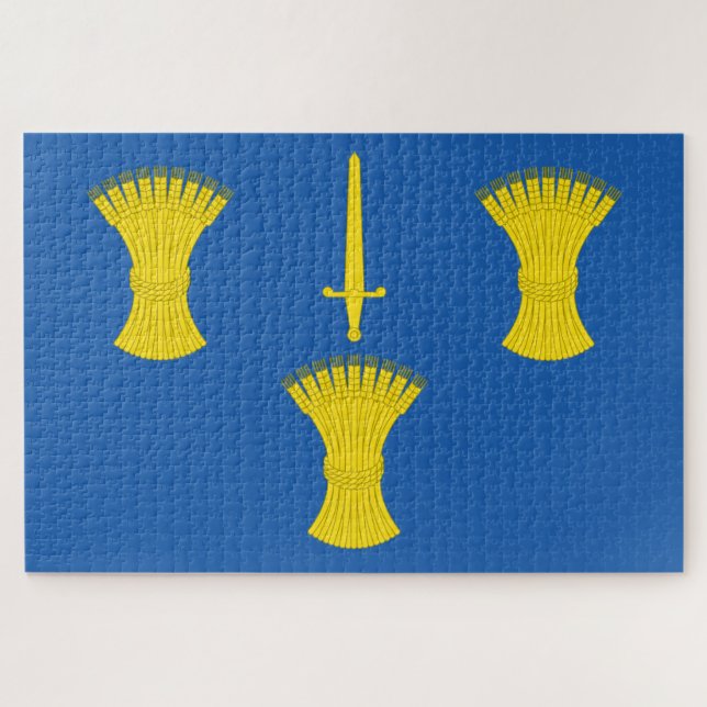 Flagge von Cheshire (Landkreis des Vereinigten Kön Puzzle (Horizontal)