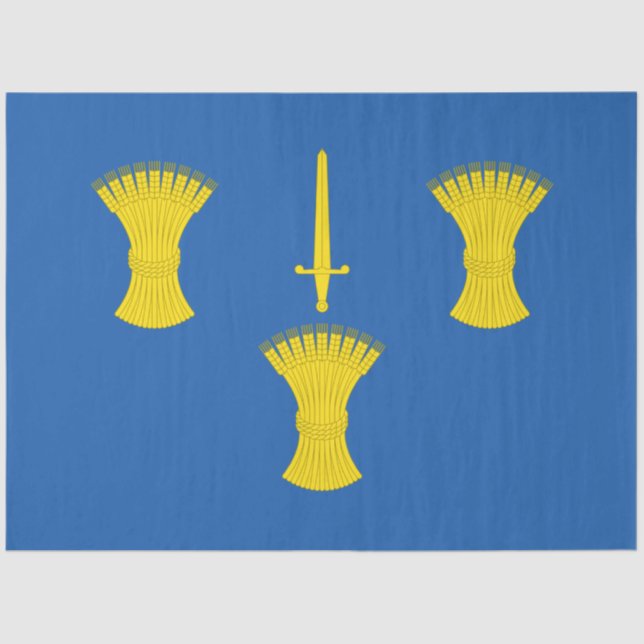 Flagge von Cheshire (Landkreis des Vereinigten Kön Seidenpapier (Vorderseite)