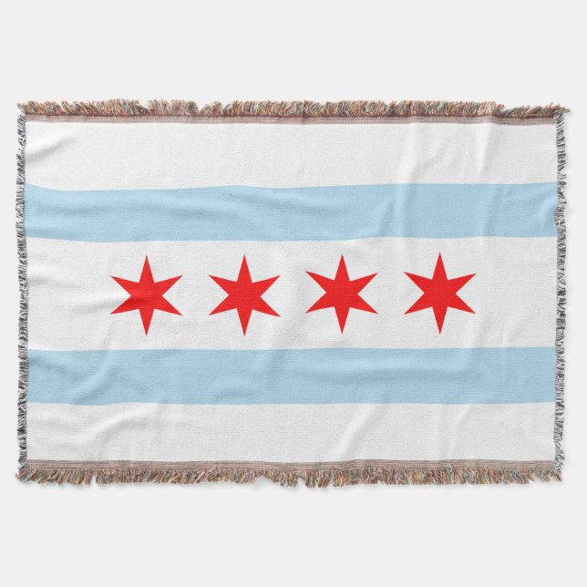 Flagge von Chicago Decke (Vorderseite)