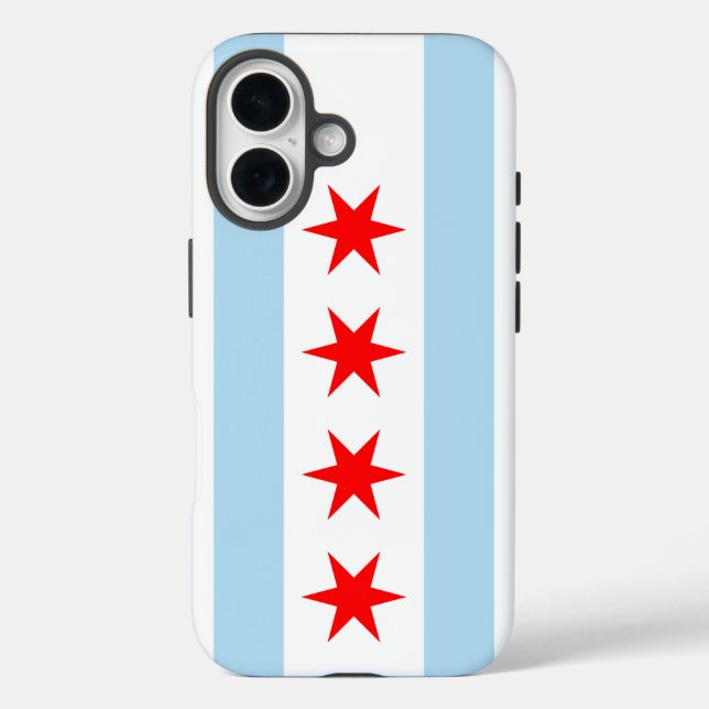 Flagge von Chicago, Illinois Case-Mate iPhone Hülle (Rückseite)
