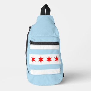 Flagge von Chicago, Illinois Crossbody Bag