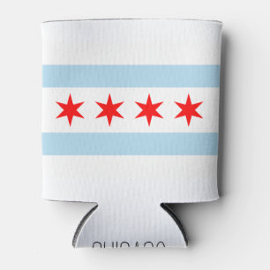Flagge von Chicago, Illinois Dosenkühler
