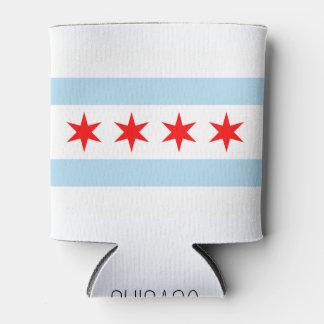 Flagge von Chicago, Illinois Dosenkühler