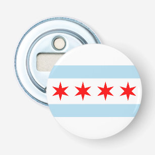 Flagge von Chicago, Illinois Flaschenöffner