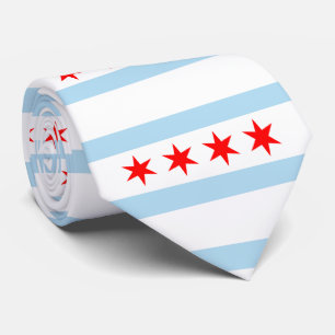 Flagge von Chicago, Illinois Krawatte
