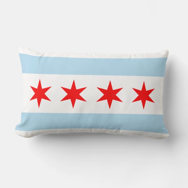 Flagge von Chicago, Illinois Lendenkissen (Vorderseite)