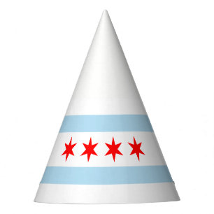 Flagge von Chicago, Illinois-Party-Hut Partyhütchen