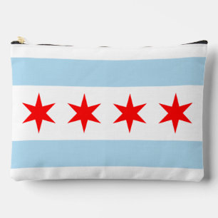 Flagge von Chicago, Illinois Zubehörtasche