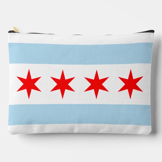Flagge von Chicago, Illinois Zubehörtasche (Vorderseite)