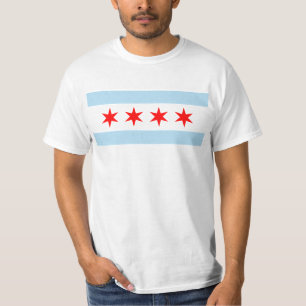 Flagge von Chicago T-Shirt
