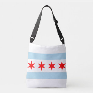 Flagge von Chicago Tragetaschen Mit Langen Trägern