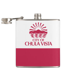 Flagge von Chula Vista, Kalifornien Flachmann