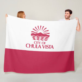 Flagge von Chula Vista (Kalifornien) Fleecedecke